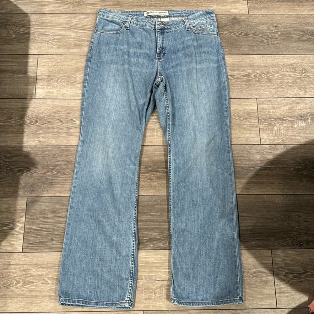 Harley Davidson blue straight leg denim